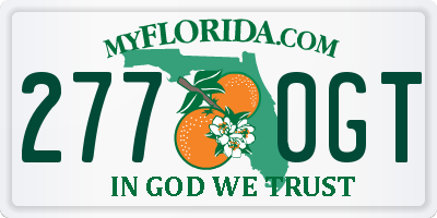 FL license plate 2770GT