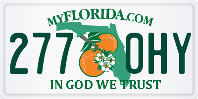 FL license plate 2770HY