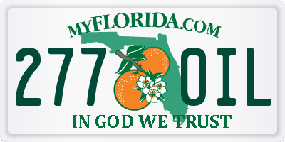 FL license plate 2770IL