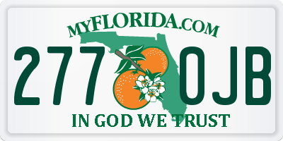 FL license plate 2770JB