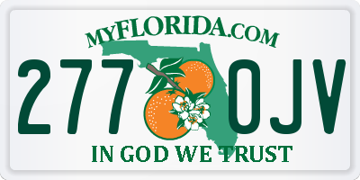FL license plate 2770JV