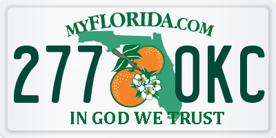 FL license plate 2770KC