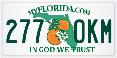 FL license plate 2770KM
