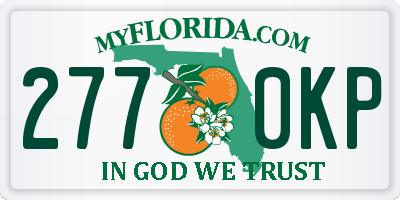 FL license plate 2770KP