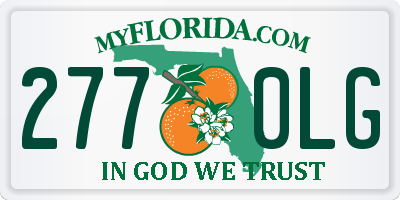 FL license plate 2770LG