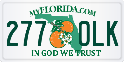 FL license plate 2770LK