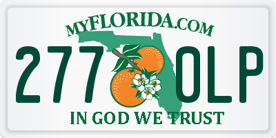 FL license plate 2770LP