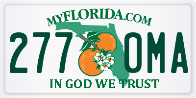 FL license plate 2770MA