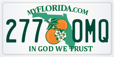 FL license plate 2770MQ