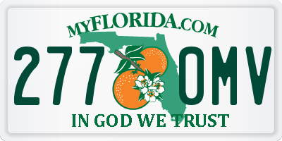 FL license plate 2770MV