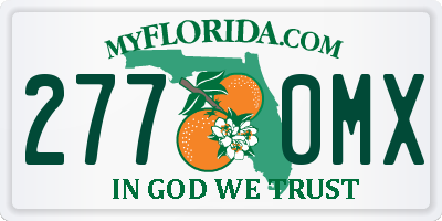 FL license plate 2770MX