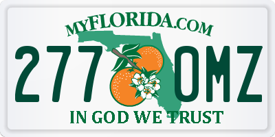 FL license plate 2770MZ