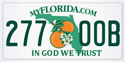 FL license plate 2770OB