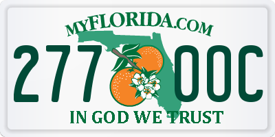 FL license plate 2770OC