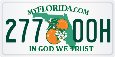 FL license plate 2770OH