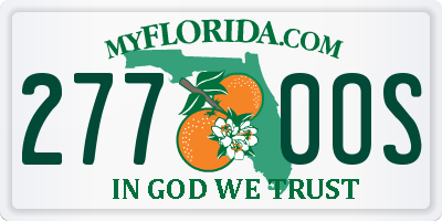 FL license plate 2770OS
