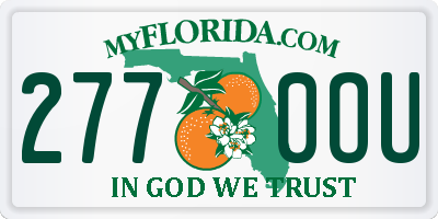 FL license plate 2770OU