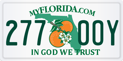 FL license plate 2770OY