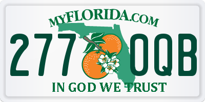FL license plate 2770QB
