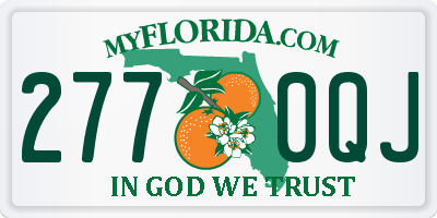 FL license plate 2770QJ