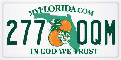 FL license plate 2770QM