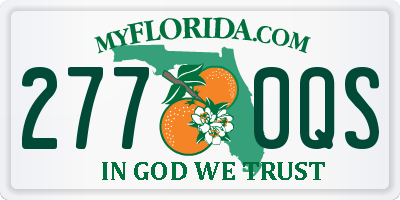 FL license plate 2770QS