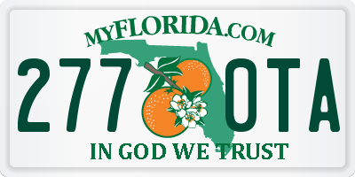 FL license plate 2770TA