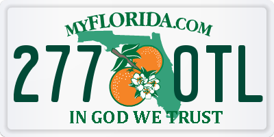 FL license plate 2770TL