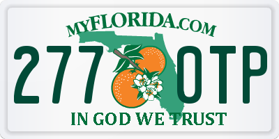 FL license plate 2770TP