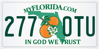 FL license plate 2770TU
