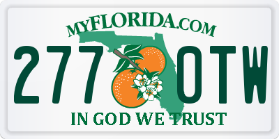 FL license plate 2770TW