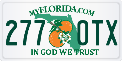 FL license plate 2770TX