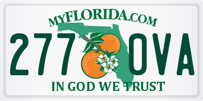 FL license plate 2770VA