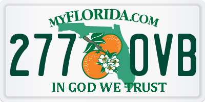 FL license plate 2770VB
