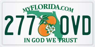 FL license plate 2770VD