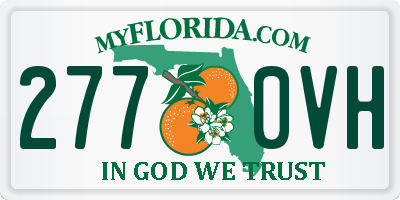 FL license plate 2770VH