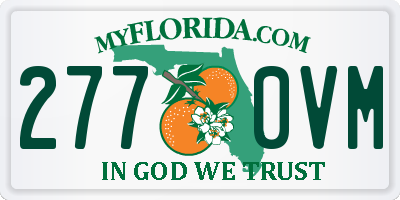 FL license plate 2770VM