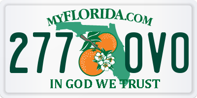 FL license plate 2770VO