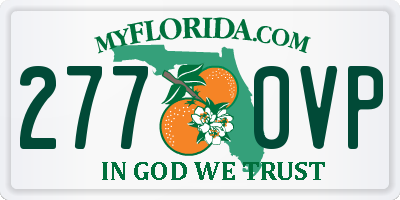 FL license plate 2770VP