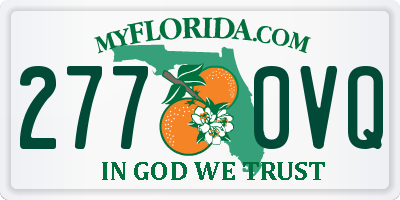 FL license plate 2770VQ