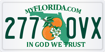 FL license plate 2770VX
