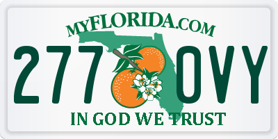 FL license plate 2770VY