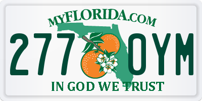 FL license plate 2770YM