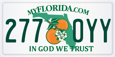 FL license plate 2770YY