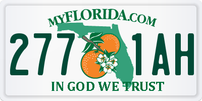 FL license plate 2771AH