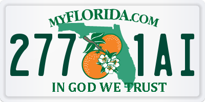 FL license plate 2771AI