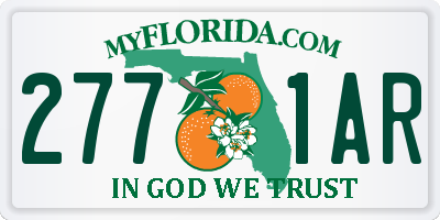 FL license plate 2771AR