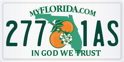 FL license plate 2771AS