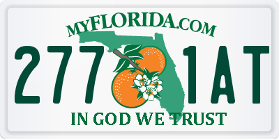 FL license plate 2771AT