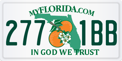 FL license plate 2771BB